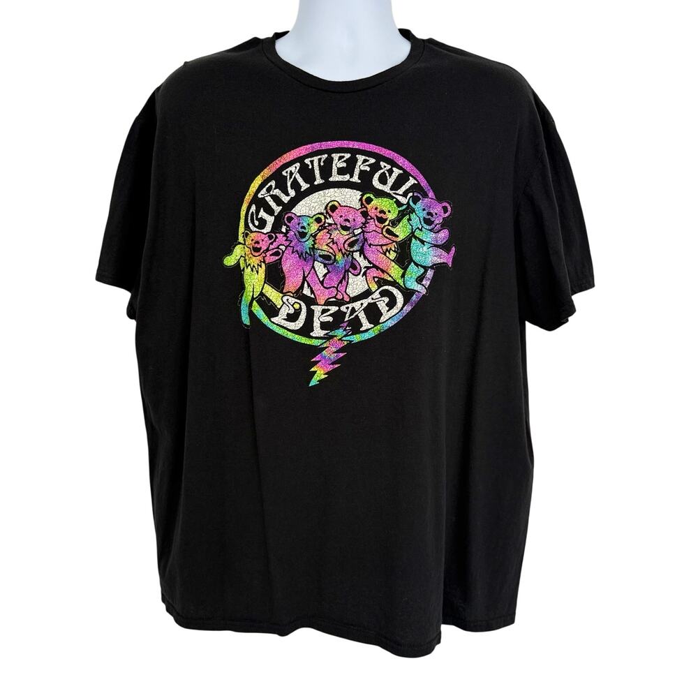 Grateful Dead Tie Dey Dancing Bears Graphic T-Shirt, 2XL